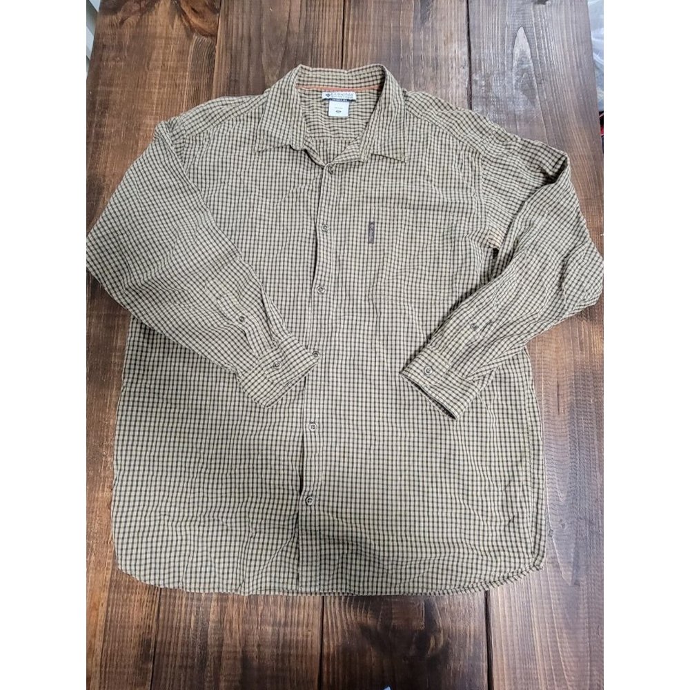 columnia sports wear xxl flannel button up shirt